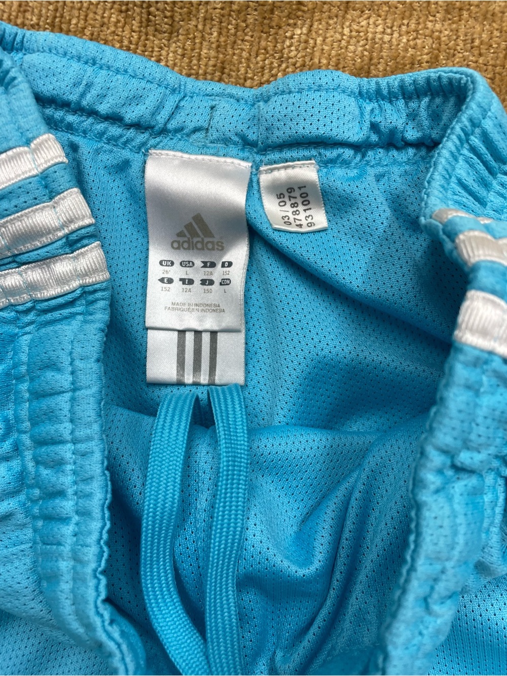 Adidas youth size large, pull on 2 pocket vintage athletic shorts - 2 pair - Picture 3 of 11